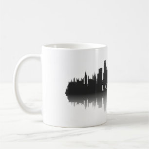 Londen Silhouet – Modern Zwart & Wit Koffiemok