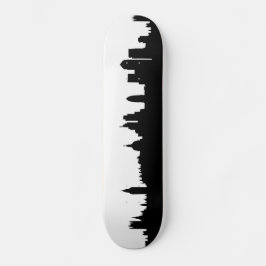 Londen silhouet stadsgezicht skateboard