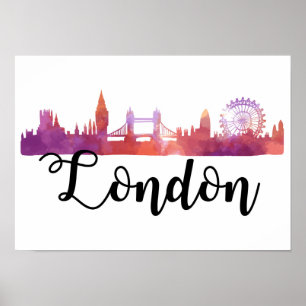 Londen Skyline Poster