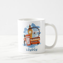 Londen Skyline Retro City Pride Koffiemok