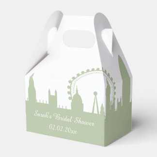 Londen Skyline Sage Gepersonaliseerde gunst dozen Bedankdoosjes