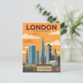  Londen Skyline Travel Briefkaart (Staand voorkant)
