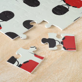 Londen, soldaten, naadloos patroon legpuzzel (Zijkant)