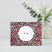 Londen souvenirmagneten uitzicht ansichtkaart briefkaart (Staand voorkant)