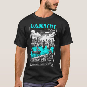 Londen Stad Engeland In het Hart van de Hoofdstad T-shirt