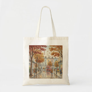 Londen Stad Herfst Tote Bag