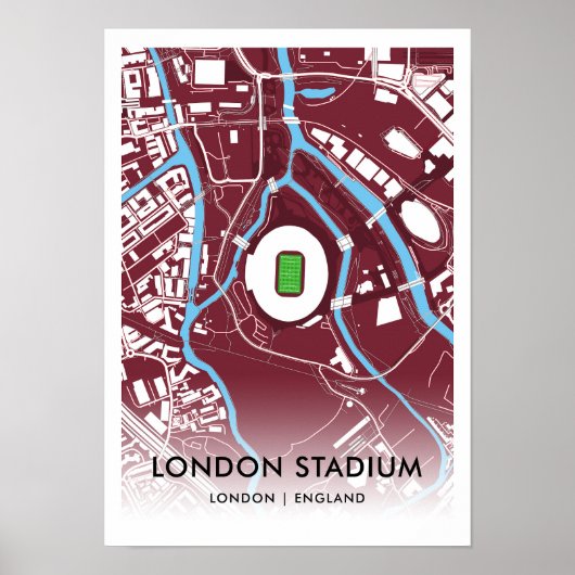 Londen Stadium Poster - thuisbasis van West Ham Un (Voorkant)