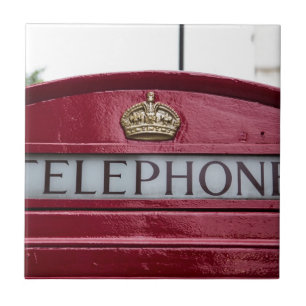 Londen Telefoon Telefooncel Rood Tegeltje