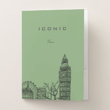 Londen Tone Sketch Pocket Folders