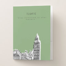Londen Tone Sketch Pocket Folders