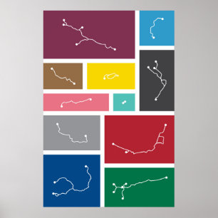 Londen - Transitpaletten Poster