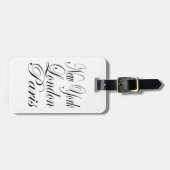 Londen - typografie bagagelabel (Voorkant horizontaal)