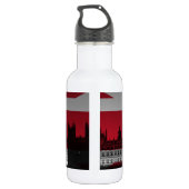 Londen Union Jack Waterfles (Achterkant)