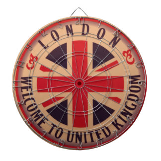 Londen - Union Jack - Welkom in het Verenigd Konin Dartbord