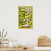 Londen van GWR (grens) Poster (Keuken)