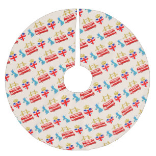 Londen, Verenigd Koninkrijk, British Tourist Icons Kerstboom Rok