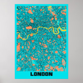 Londen - Verenigd Koninkrijk Gloria City Map Poster