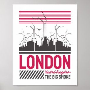 Londen Verenigd Koninkrijk The Big Smoke Stedelijk Poster