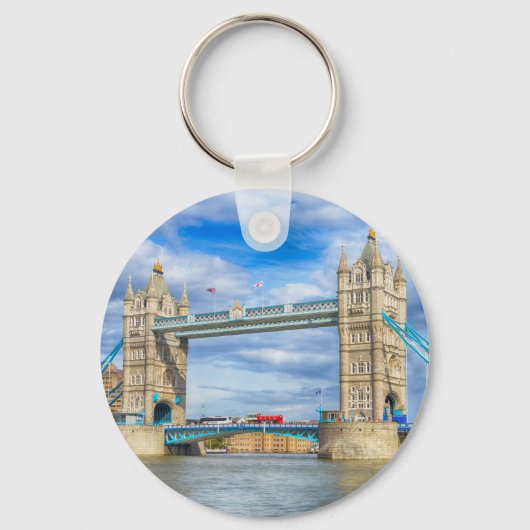 Londen, Verenigd Koninkrijk Tower Bridge River Uit Sleutelhanger (Voorkant)