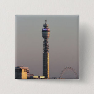 Londen Vierkante Button 5,1 Cm