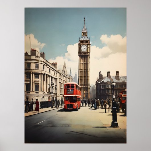 Londen vintage poster (Voorkant)