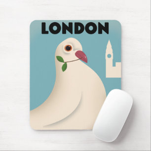 Londen vintage stijl reisposter. muismat
