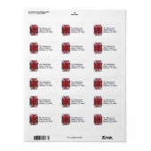 Londen Vlag / Mailing Labels (Full Sheet)