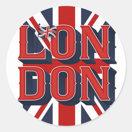 Londen Vlag / Stickers (Voorkant)