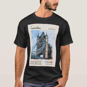 Londen Watercolor Travel T-shirt