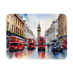 Londen waterverf kunst magneet