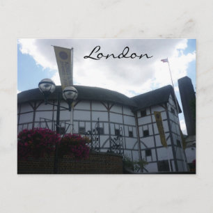 londen wereldbol briefkaart