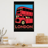 londen westminster england art deco retro poster (Keuken)