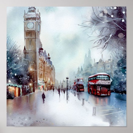 Londen-Winter Wonderland (C) Poster (Voorkant)