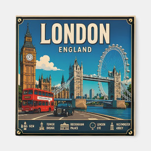 🧲 Londense bezienswaardigheden Reis souvenir Enge Magneet