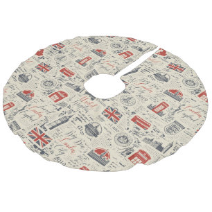  Londense boomskirt Imitatie Linnen Kerstboom Kleed