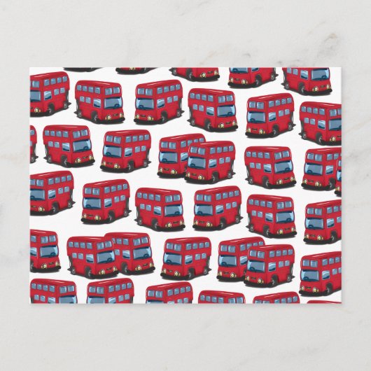 Londense Bus Briefkaart (Voorkant)