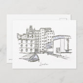 Londense handschets briefkaart (Voorkant / Achterkant)