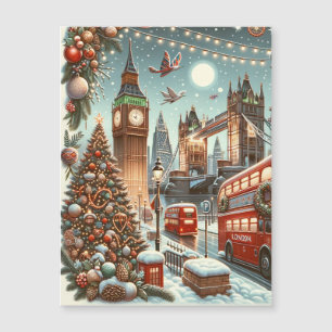 Londense Kerstpracht - Levendige Kerstkaart