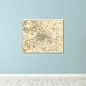 Londense omgevingen canvas afdruk (Insitu (Houten vloer))