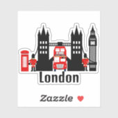 Londense pictogrammen sticker (Vel)