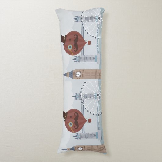 Londense reisscène Lichaamskussen (Voorkant Verticaal)