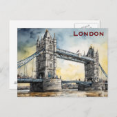 Londense reistoerisme Briefkaart (Voorkant / Achterkant)