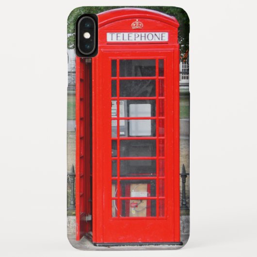 Londense rode telefooncel Case-Mate iPhone case (Achterkant)