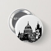 Londense schilderij ronde button 5,7 cm (Voorkant /achterkant)