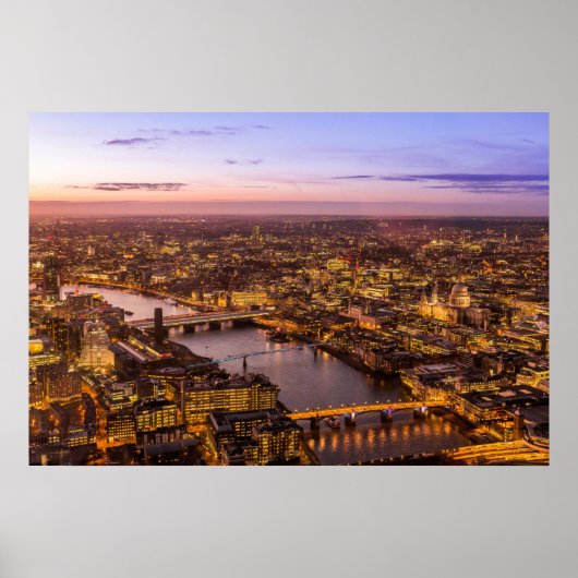 Londense skyline poster (Voorkant)