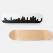 Londense skyline silhouette cityscape skateboard (Horizontaal)