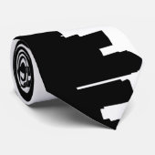 Londense skyline silhouette cityscape stropdas (Opgerold)