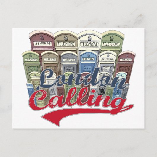 Londense t-shirt briefkaart (Voorkant)
