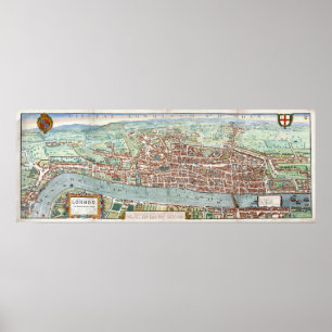 London1560 Map Poster