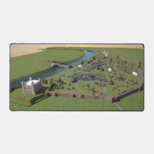 London 1300 Aerial Uitzicht Deskmat